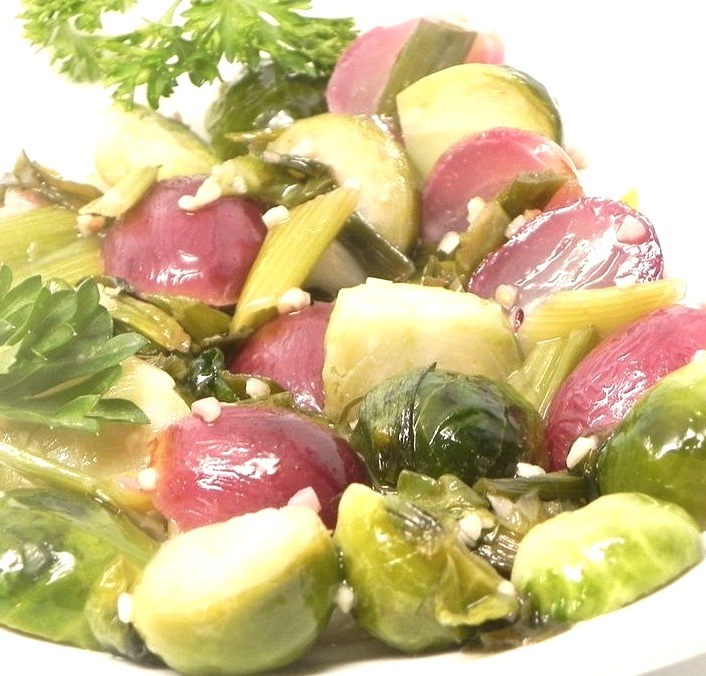 Brussels Sprouts with Grapes