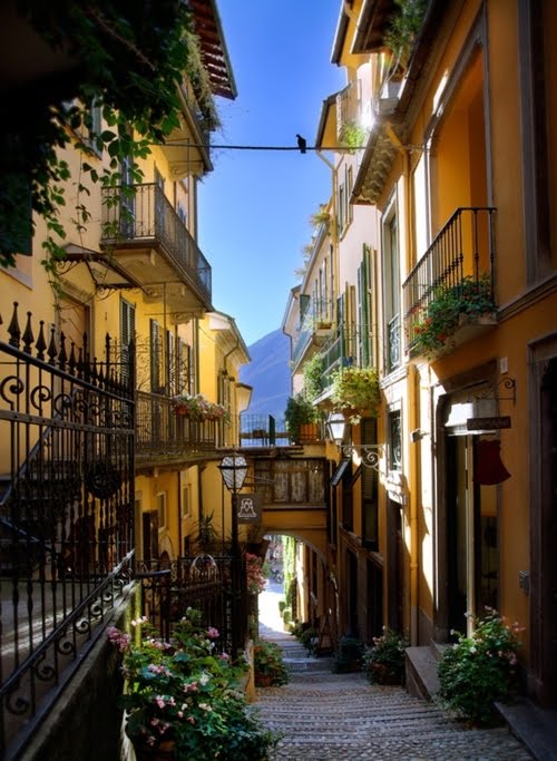 Balconies, Bellagio, Lake Como, Italy
