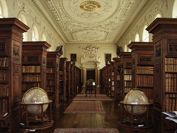 Queen’s College Library, Oxford University, Oxford, UK